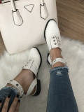 Pantofi dama albi decupati marime 40+CADOU