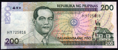 Bancnota comemorativa 200 PISO - FILIPINE, anul 2009 * Cod 571 - A.UNC foto