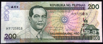 Bancnota comemorativa 200 PISO - FILIPINE, anul 2009 * Cod 571 - A.UNC foto