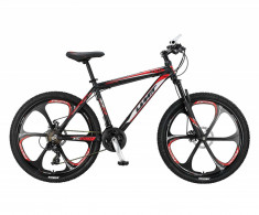 Bicicleta MTB Umit Accrue 2D , Cadru 18&amp;quot; , 21 Viteze , Culoare Negru/Rosu Roata PB Cod:2656000000 foto