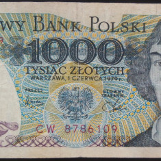 Bancnota 1000 ZLOTI - POLONIA, anul 1979 * Cod 562