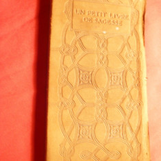 Carte de buzunar - Livre de la Sagesse - inc.sec.XX ,coperti din piele de caprio