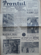 2 Ziare Frontul , 22 Decembrie 1938 si 19 martie 1939 , Regalitatea foto
