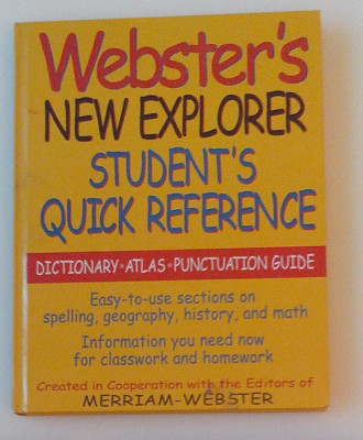 Webster&amp;#039;s New Explorer Student&amp;#039;s Quick Reference foto