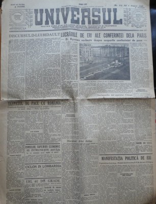2 Ziare : Universul , August 1946 si Libertatea , Martie , 1946 foto