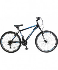 Bicicleta MTB Umit Kronos V , Culoare Negru/Albastru Roata 26&amp;quot;, OtelPB Cod:26471000001 foto