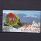 ROMANIA 2001 LP 1573 a CRACIUN CARNET CU 10 MARCI SI 8 VINIETE MNH