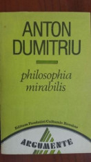 Philosophia mirabilis Anton Dumitru foto