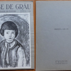 Boabe De Grau ; Revista De Cultura , Martie - Aprilie , 1932 , An 3 , Carol I