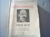 D. Bolintineanu - POEZII ALESE { 1940 }, Alta editura