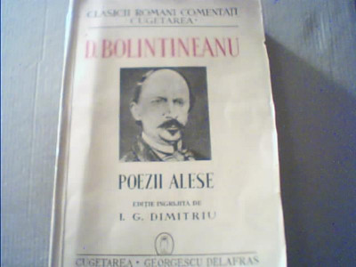 D. Bolintineanu - POEZII ALESE { 1940 } foto