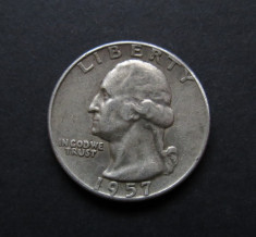 USA - Quarter Dollar 1957 D - Argint foto