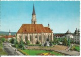 (A) carte postala(1138/1)-KRUGER-Cluj-Catedrala Sf.Mihail, Circulata, Printata