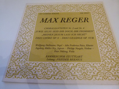 Max Reger - Choral kantaten 2 &amp;amp; 4 -vinyl foto