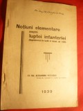 Lt.Col.Al.Petrescu - Notiuni elem.asupra luptei Infanteriei 1939 ,40 pag+9 schem