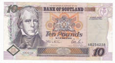SCOTIA 10 lire sterline 1995 VF Bank of Scotland P-120a foto