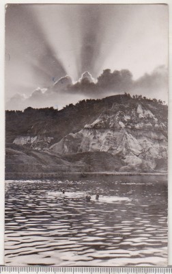 bnk cp Slanic Prahova - Apus de soare in Baia Baciului - circulata foto