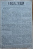 Cumpara ieftin Ziarul Observatorul ; Politic , national si literar , an 1 ,nr. 15 , Sibiu ,1878
