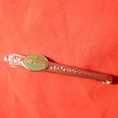 Ac de Cravata pt. Aviatie , cu email verde , L= 6,2 cm , metal
