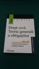 DREPT CIVIL* TEORIA GENERALA A OBLIGA?IILOR/CONSTANTIN STATESCU/ 2002 foto