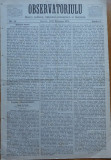 Ziarul Observatorul ; Politic , national si literar , an 1 ,nr. 13 , Sibiu ,1878