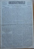Cumpara ieftin Ziarul Observatorul ; Politic , national si literar , an 1 ,nr. 13 , Sibiu ,1878