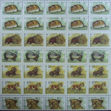 KAZASTAN - ANIMALE SALBATICE, 1993, 10 X 6 V, NEOB. - KZH 02B, Fauna