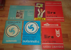 lot manuale de utilizare perioada comunista (Ileana, Automatic, Tehnoton s.a.) foto