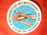 Eticheta adeziva- Concurs de Aviatie 1982 -Spitzerberg Austria