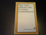 Introducere in poezia contemporana -Eugen Negrici, Partea 1,Cartea Rom,1985,175p