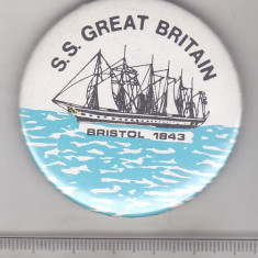 bnk ins Insigna dimensiuni mari - tematica navala - SS Great Britain