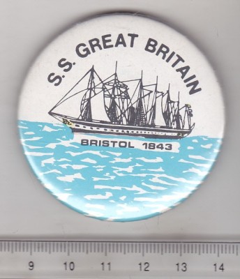 bnk ins Insigna dimensiuni mari - tematica navala - SS Great Britain foto