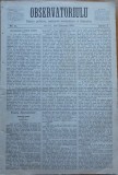 Ziarul Observatorul ; Politic , national si literar , an 1 ,nr. 11 , Sibiu ,1878