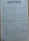 Ziarul Observatorul ; Politic , national si literar , an 1 ,nr. 17 , Sibiu ,1878