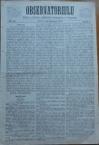 Cumpara ieftin Ziarul Observatorul ; Politic , national si literar , an 1 ,nr. 12 , Sibiu ,1878