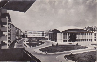 bnk cp Bucuresti - Piata Palatului RPR - uzata foto