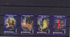 ROMANIA 2005 LP 1678 CENTENAR JULES VERNE 1905 - 2005 SERIE MNH foto