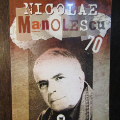 NICOLAE MANOLESCU 70