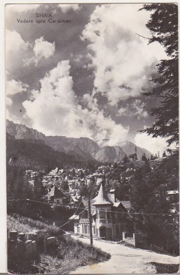 bnk cp Sinaia - Vedere spre Caraiman - uzata foto