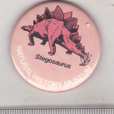 bnk ins Insigna tematica fauna - dinozauri - Stegosaurus