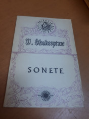 W. Shakespeare, Sonete, Bucure?ti 1991 foto
