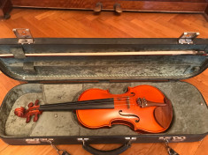 Vioara de maestrul Naggy Pal, model Stradivari 1715, Arcus semnat de Francisc Ivacson foto