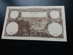 bancnote romanesti specimen 100lei 1940 foto