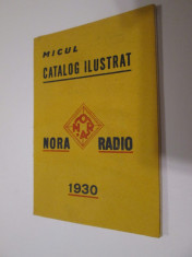 Raritate! Micul catalog ilustrat Nora Radio 1930 foto