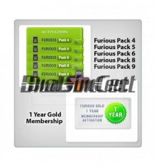 Activare Furious Gold - Pack 4+5+6+8 + 1 An suport foto