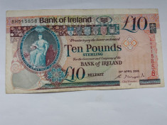 Irlanda 10 pounds 2008 foto
