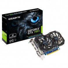 Placa video GIGABYTE NVIDIA N75TWF2OC-4GI, GTX750Ti, PCI-E, 4096MB GDDR5, 128bit, 2xDVI, HDMI, OC, WINDFORCE2 bulk foto