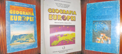 Album scolar Geografia Europei 1998 stare buna. Marimi: 24/17 cm, 191 pagini. foto