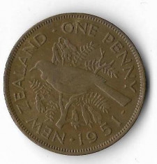 Moneda 1 penny 1951 - Noua Zeelanda foto