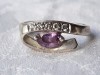 Argint INEL cu AMETIST MOV si zirconii SPLENDID superb ELEGANT de EFECT